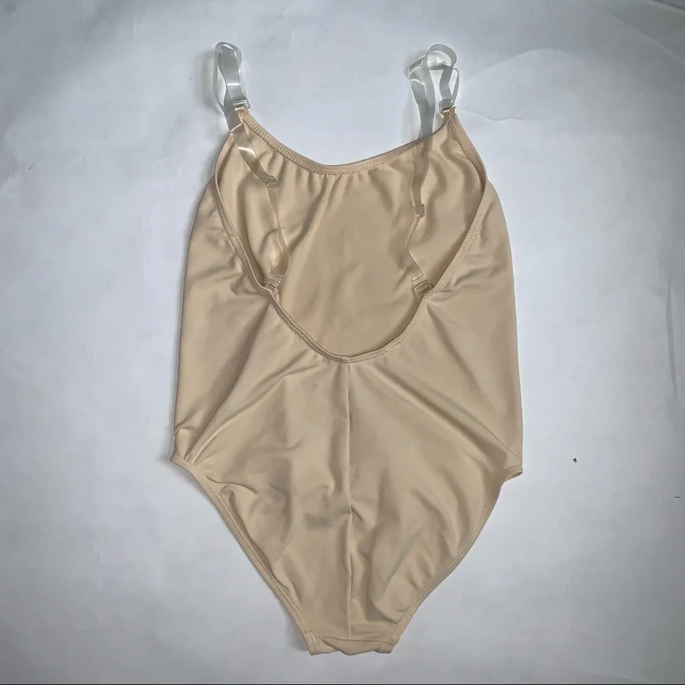 Kids Beige Dance Leotard Sz M